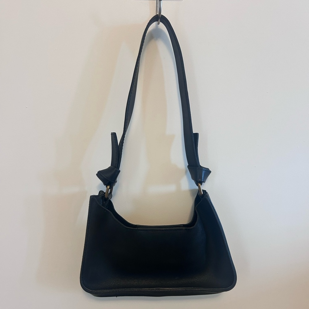 Madewell Black Leather Shoulder Bag